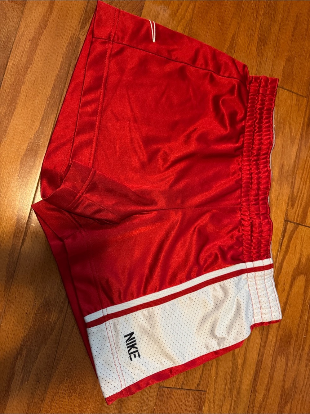 Nike Red and White Women's Training Shorts